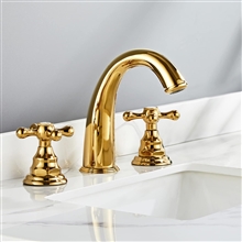 Fontana Majestic Stream Gold Bathroom Sink Faucet