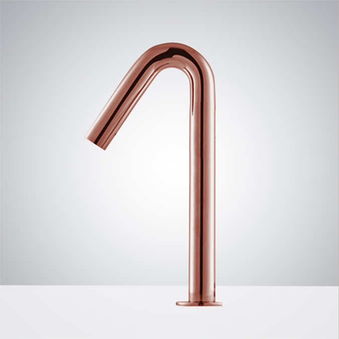 Fontana Marsala Deck Mount Rose Gold Finish Commercial Automatic Sensor Faucet