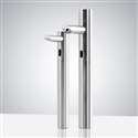 Fontana Tall Commercial Automatic Touch-Free Lavatory Bathroom Sink Sensor Faucet and Soap Dispenser