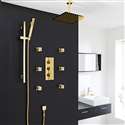 Gold Plated Slide Rail Shower System