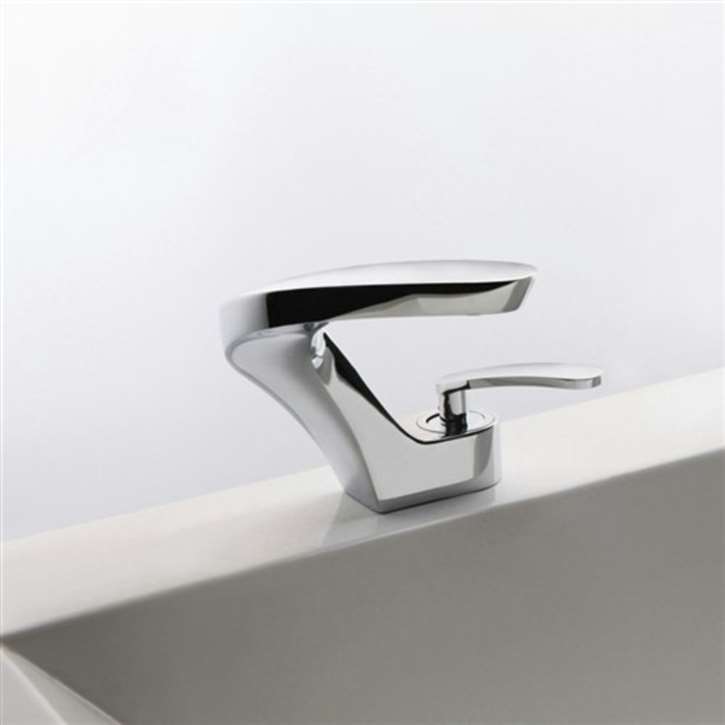 Venice Contemporary Design Bathroom Sink Faucet Chrome Finish