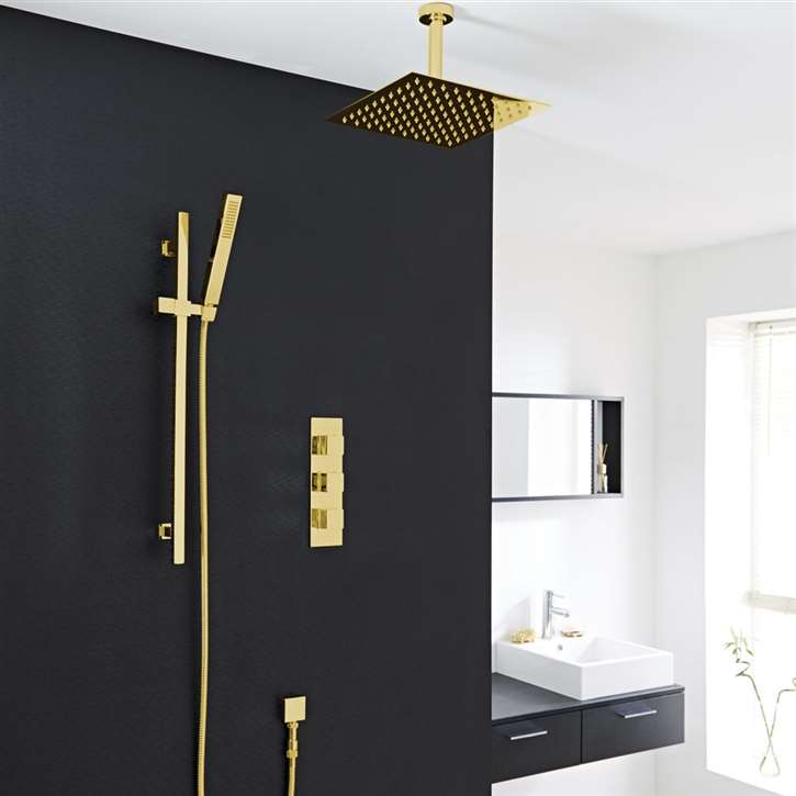 Fontana Gold rain shower system