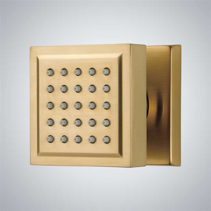 Fontana Licata Brushed Gold Square Massage Body Spray