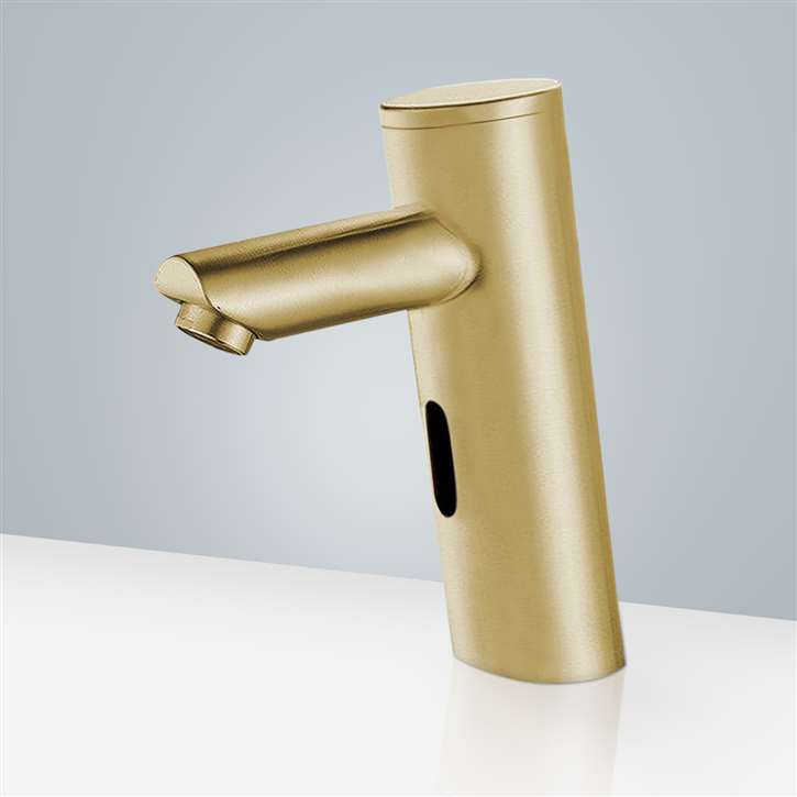 Gold Tone Plated Platinum Commercial Thermostatic Automatic Sensor Tap Solid Brass Construction