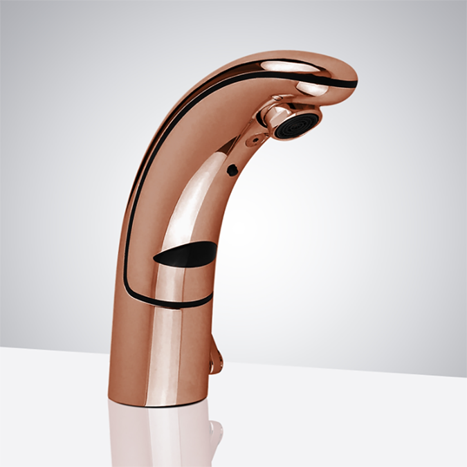 Fontana Le Havre Electronic Rose Gold Sensor Faucet