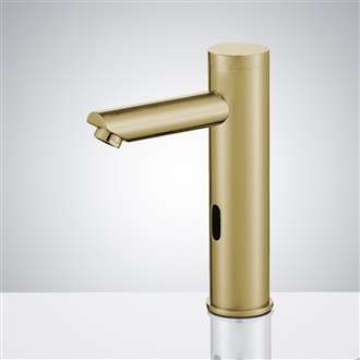 Solo Brushed Gold Touchless Motion Activated Sink Faucet