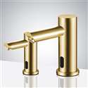 Fontana Brushed Gold Commercial Automatic Dual Touchless Sensor Faucet and Soap Dispenser