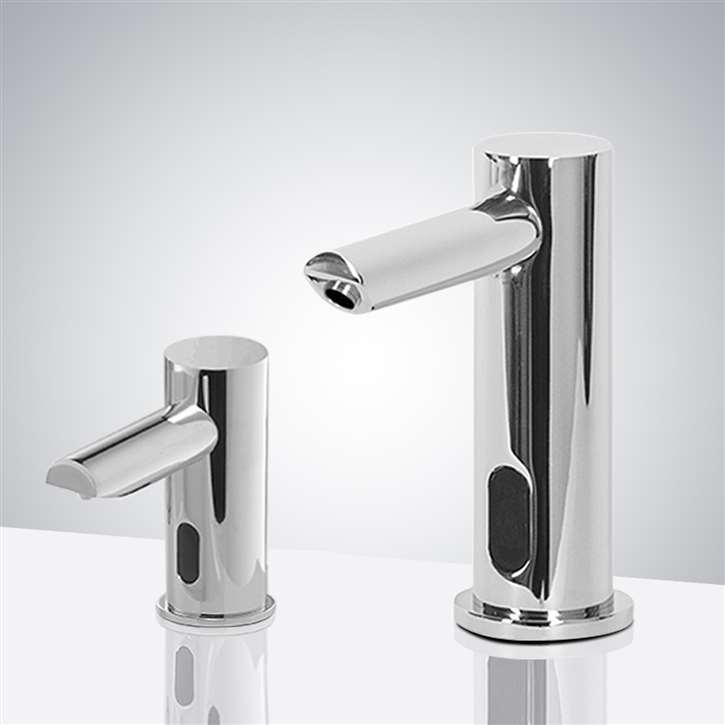 Solo Commercial Automatic Touchless Sensor Faucet with Soap Dispenser