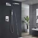 Fontana 22" Venice Multifunctional Shower Polished 3 Way Rainfall Shower Set