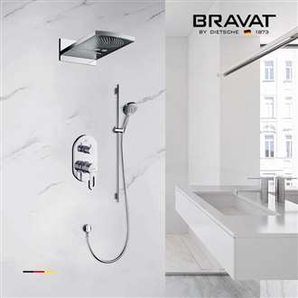 Bravat Multifunctional Shower Polished 3 Way Rainfall Shower Set