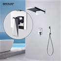 Bravat Multifunctional Shower Polished 3 Way Rainfall Shower Set