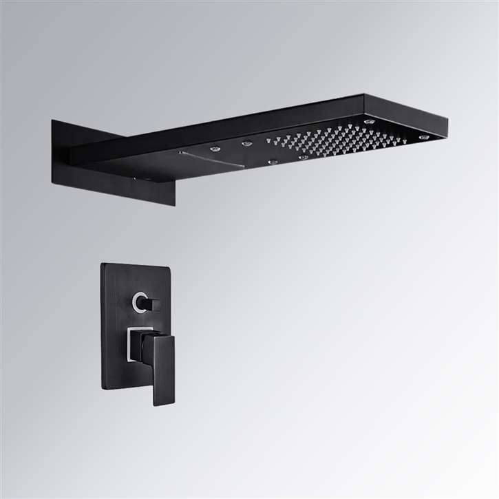 Romo Rainfall LED Color Changes Shower Set Single Handle Oil Rubbed Bronze Shower