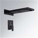 Romo Rainfall LED Color Changes Shower Set Single Handle Matte Black Shower