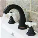 Turin Oil Rubbed Bronze Bathroom Sink Faucet- Dual Ceramic Handle