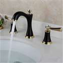 Reno Luxueux 8 Inch Gold & Oil Rubbed Bronze Widespread Bathroom Faucet