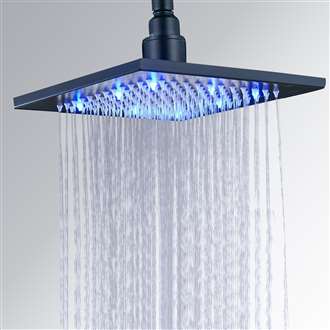 Fontana LED Colors Rain Shower Head Dark Oil Rubbed Bronze Finish