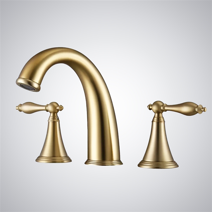 Fontana Reno Gold Dual Handle Basin Faucet