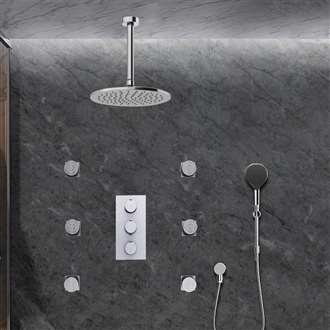 Fontana Versilia  Shower Head with Adjustable Body Jets and Mixer