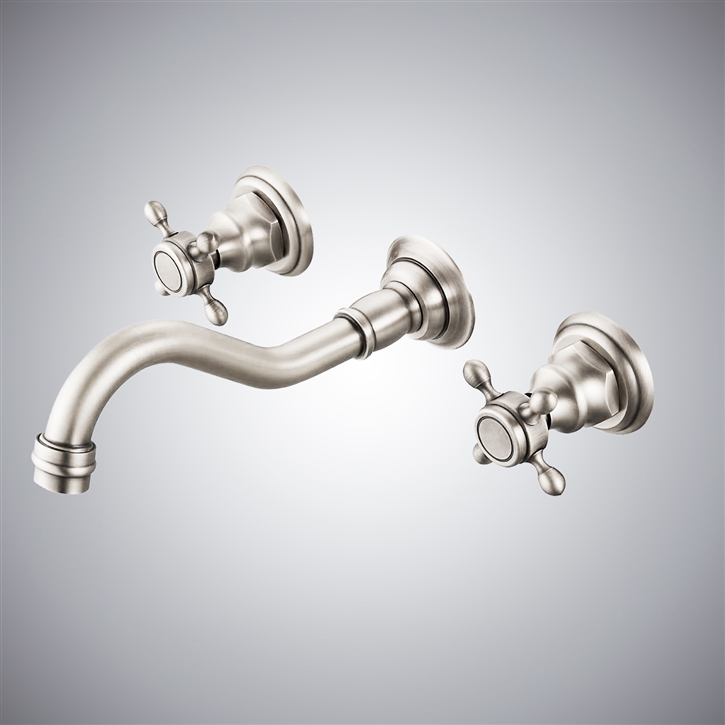 Fontana Firminy Brushed Nickel Dual Handle Faucet