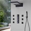 Lima LED Ultra Shower Set Matte Black Finish