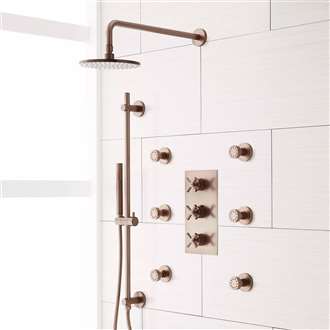 Fontana Perlude Oil Rubbed Bronze Thermostatic Shower System