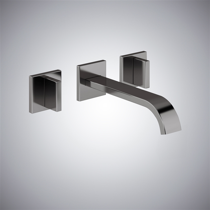 Fontana Latori Gun Metal Gray Two Handle Bathroom Faucet