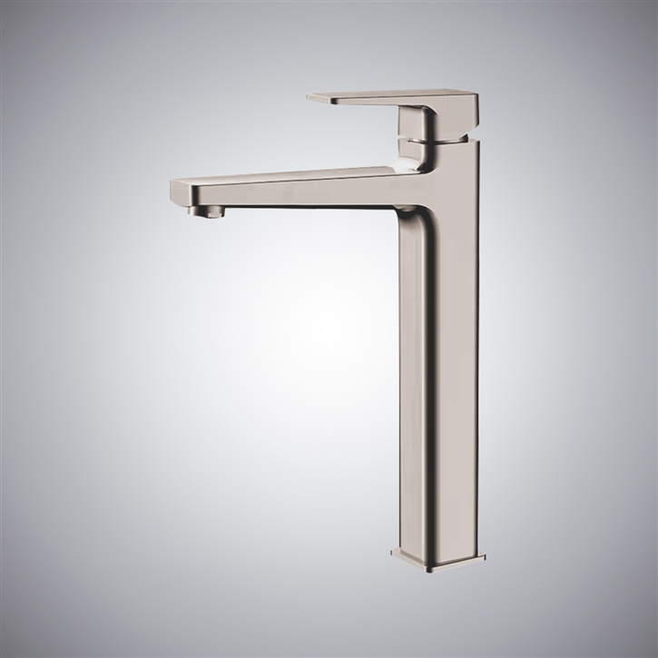 Fontana Scafati Brushed Nickel Deck Mounted Bathroom Faucet