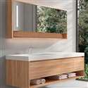 Fontana Vanity Cabinet With Sink In Wall Mount Solid Wood Bathroom Furniture