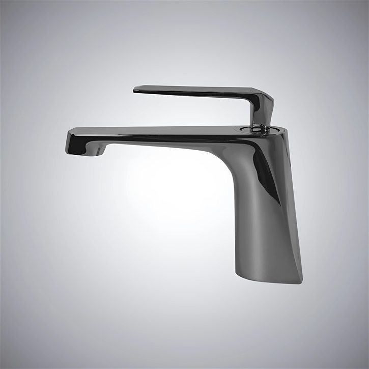 Fontana Grey Ceramic Basin Faucet with Hot and Cold Mixer