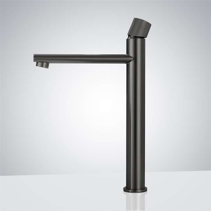 Fontana Birchfield in Matte Black Finish Deck Mounted 12 Inches Long Vanity Faucet