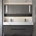 Fontana Vanity Cabinet with Luxury Sintered Stone Bathroom Mirror