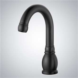 Commercial Bathroom Matte Black Automatic Touchless Sensor Faucet