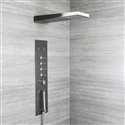 Fontana Luxurious Modern Concealed Thermostatic Waterfall Shower Panel with Hand Shower and Body Jets