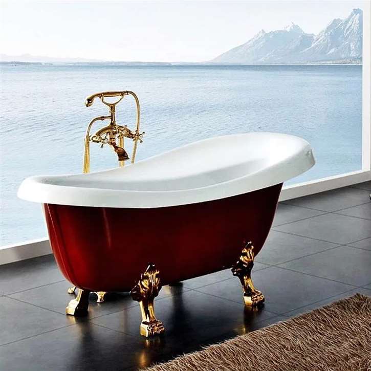 Milan Classic Style Freestanding Indoor Soaking Bathtub