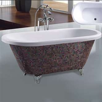 Denver Fashion Design Mosaic Modern Indoor Bathtub