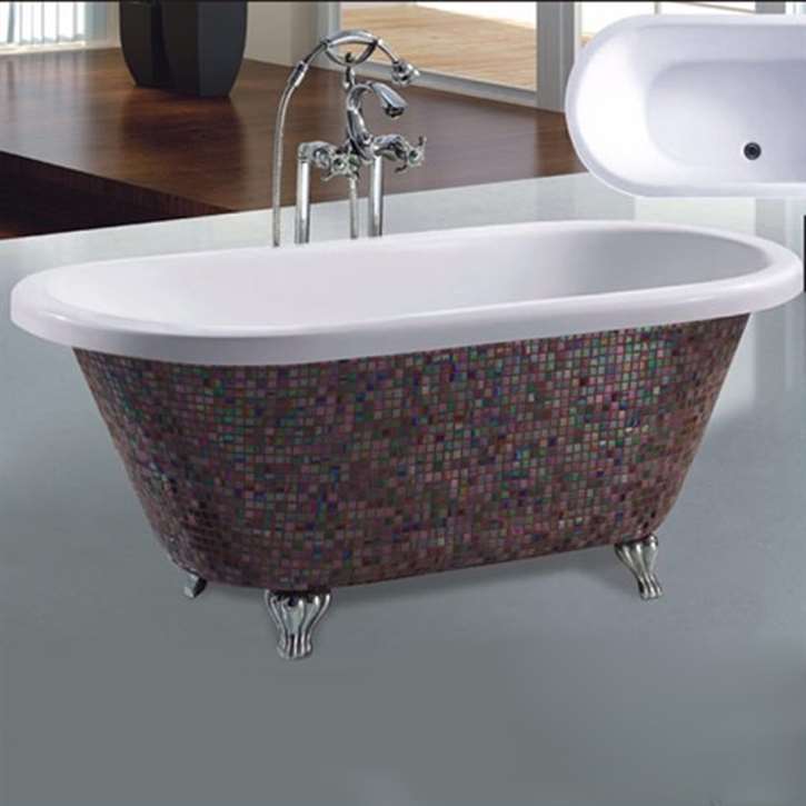 Denver Fashion Design Mosaic Modern Indoor Bathtub