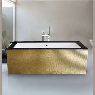 Atlanta Two Person Luxury Mosaic Design Freestanding Bathtub