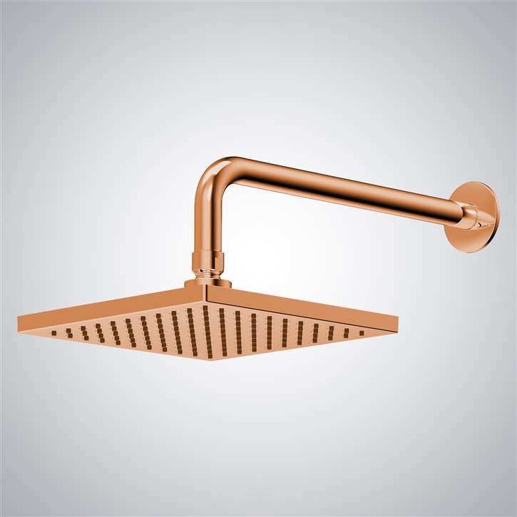 Fontana Rose Gold Square Rainfall Shower Head