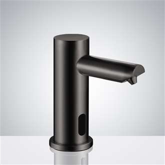 Marsala Minimalist Modern Matte Black Sensor Soap Dispenser