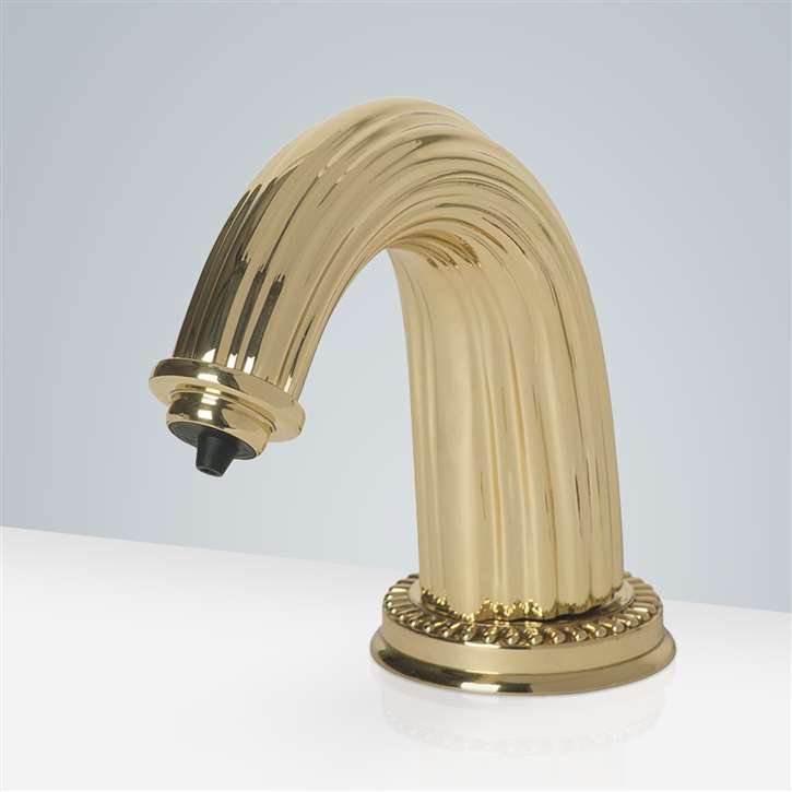 Carpi Deck Mount Polish Gold Electronic Soap Dispenser