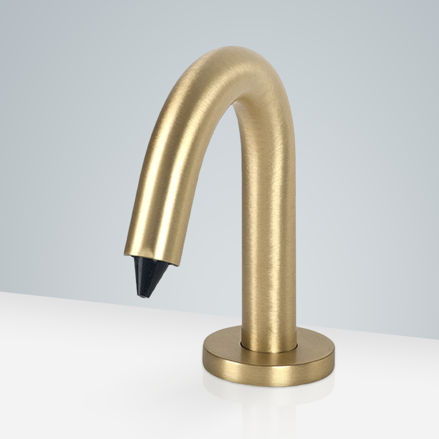 Dijon Hand Free Deck Mount Soap Dispenser In Satin Brass Finish