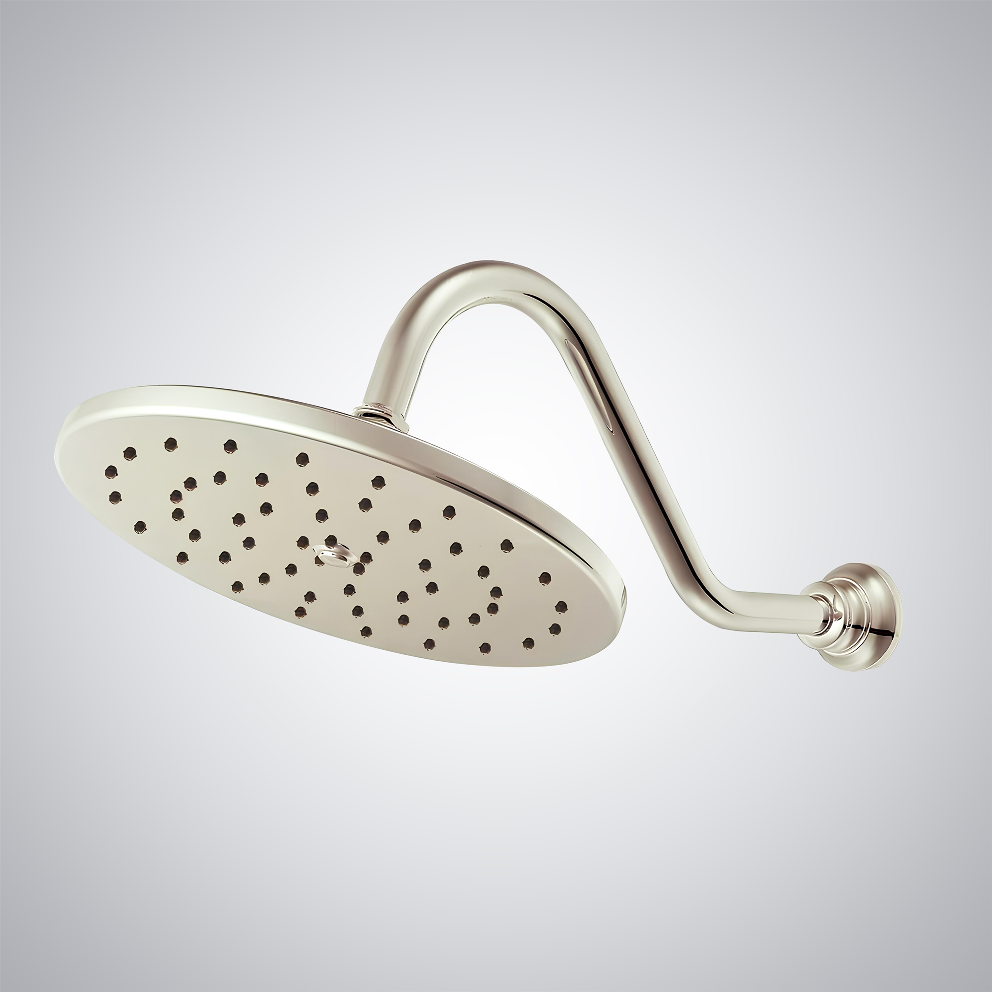 Fontana Brushed Nickel Round Rainfall Showerhead