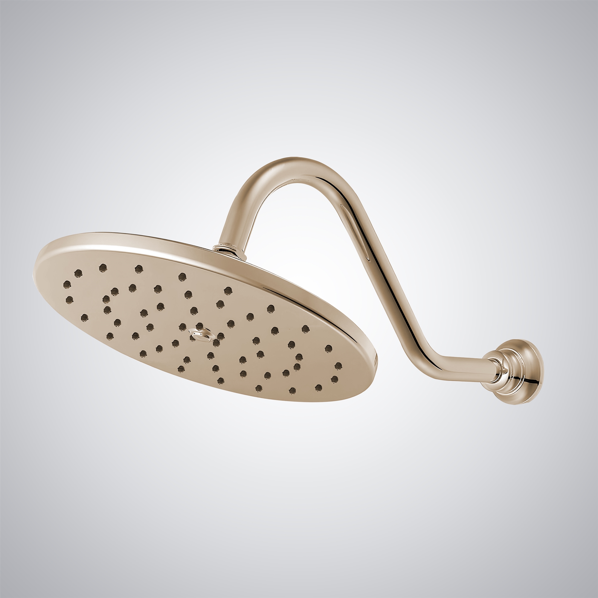 Fontana Champagne Round Rainfall Showerhead