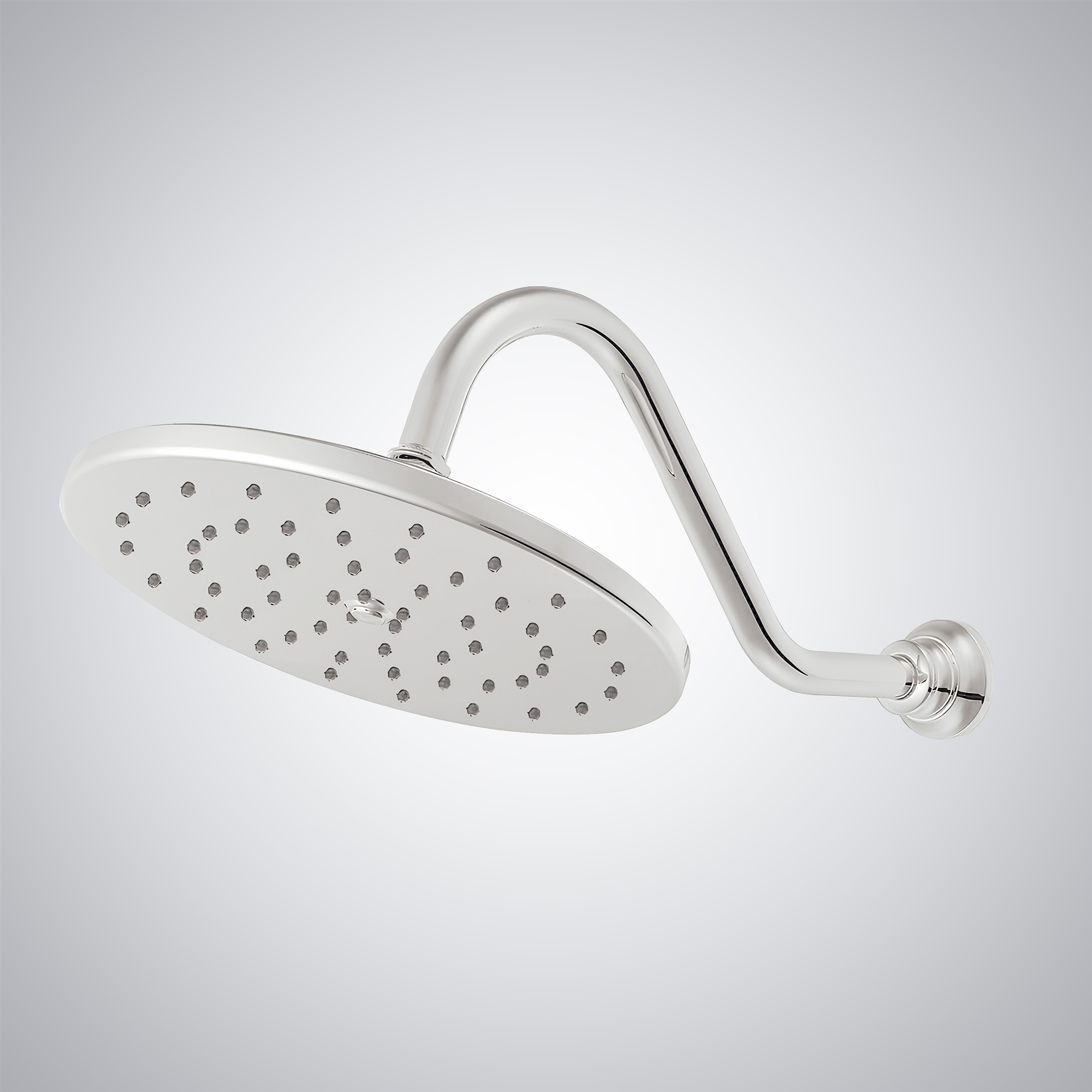 Fontana Matte White Round Rainfall Showerhead