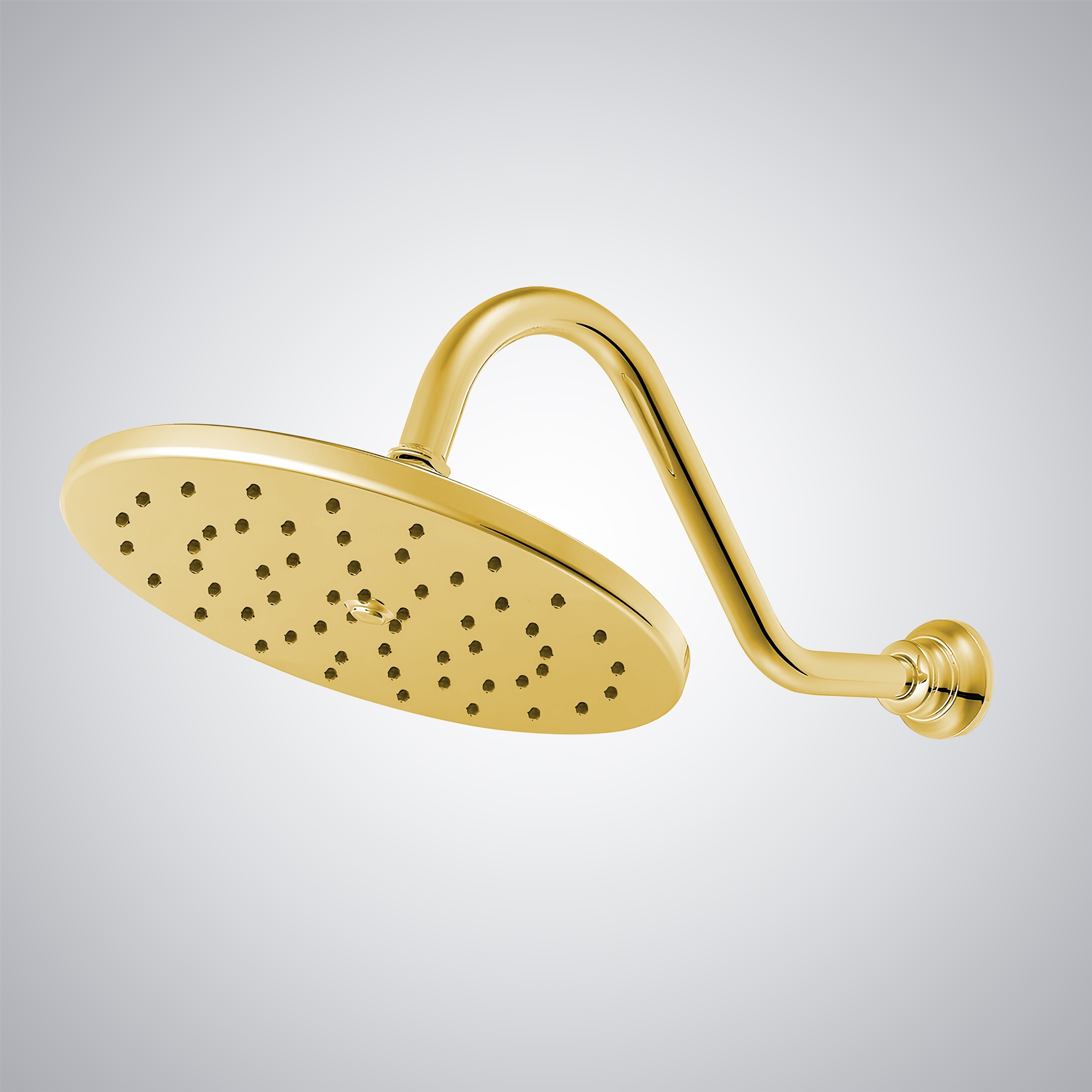 Fontana Polished Gold Round Rainfall Showerhead