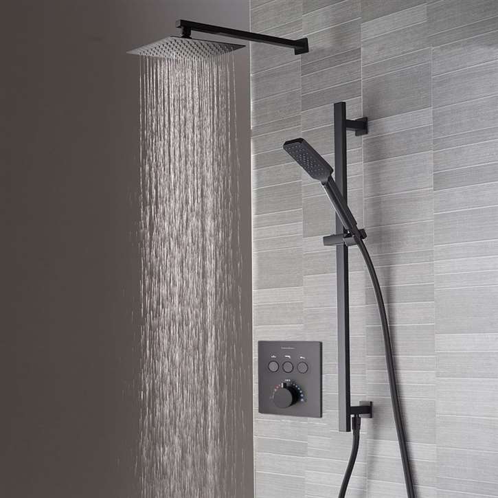 Digital Complete Shower Set with Mixer Valve & Trim, Big Shower ...