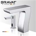 Fontana Bravat Windowless Capacitive Touch Commercial Automatic Motion Sensor Faucet in Chrome with Matching Automatic Soap Dispenser for Restrooms