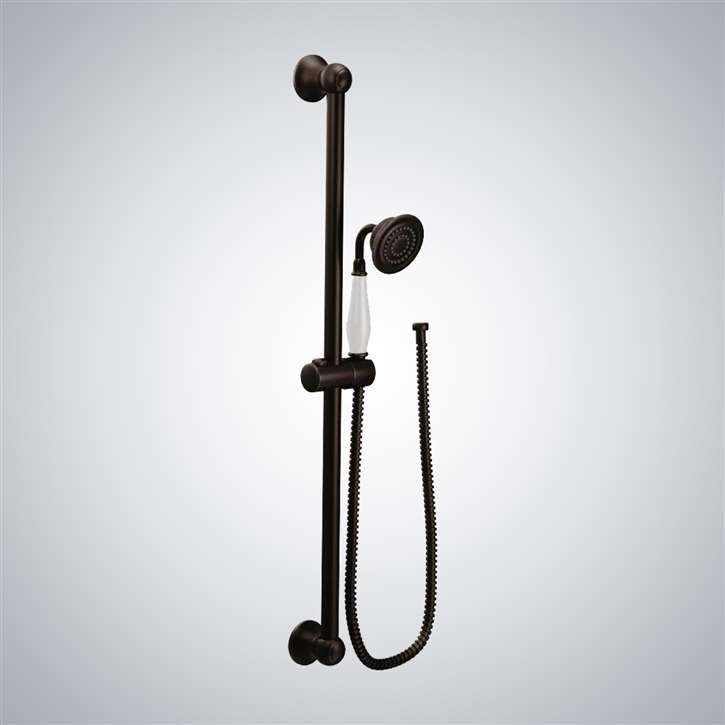 Oil Rubbed Bronze Handheld Round Shower 1-Spray Handheld Shower