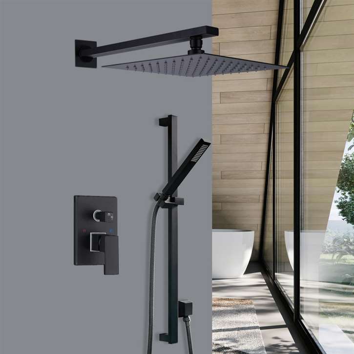 Browse our Bravat Wall Mount Rainfall Shower System with Handheld ...