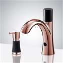 Fontana Rose Gold Sensor Faucet and Soap Dispenser